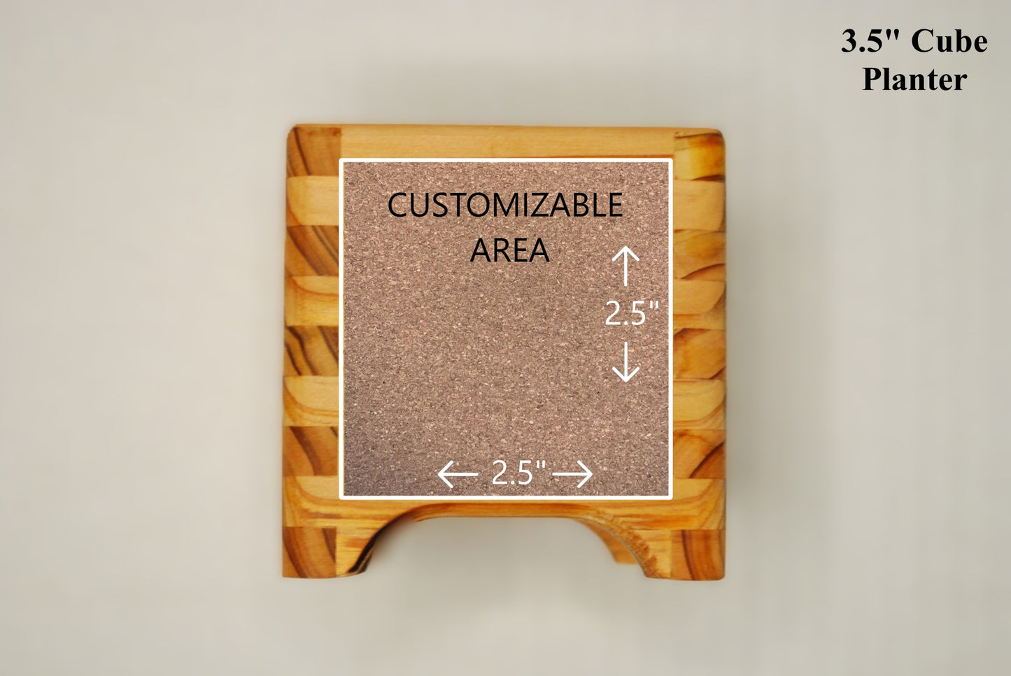 3.5" Cube Planter